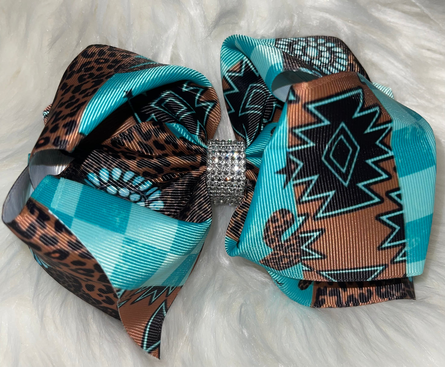 Turquoise Princess Bow