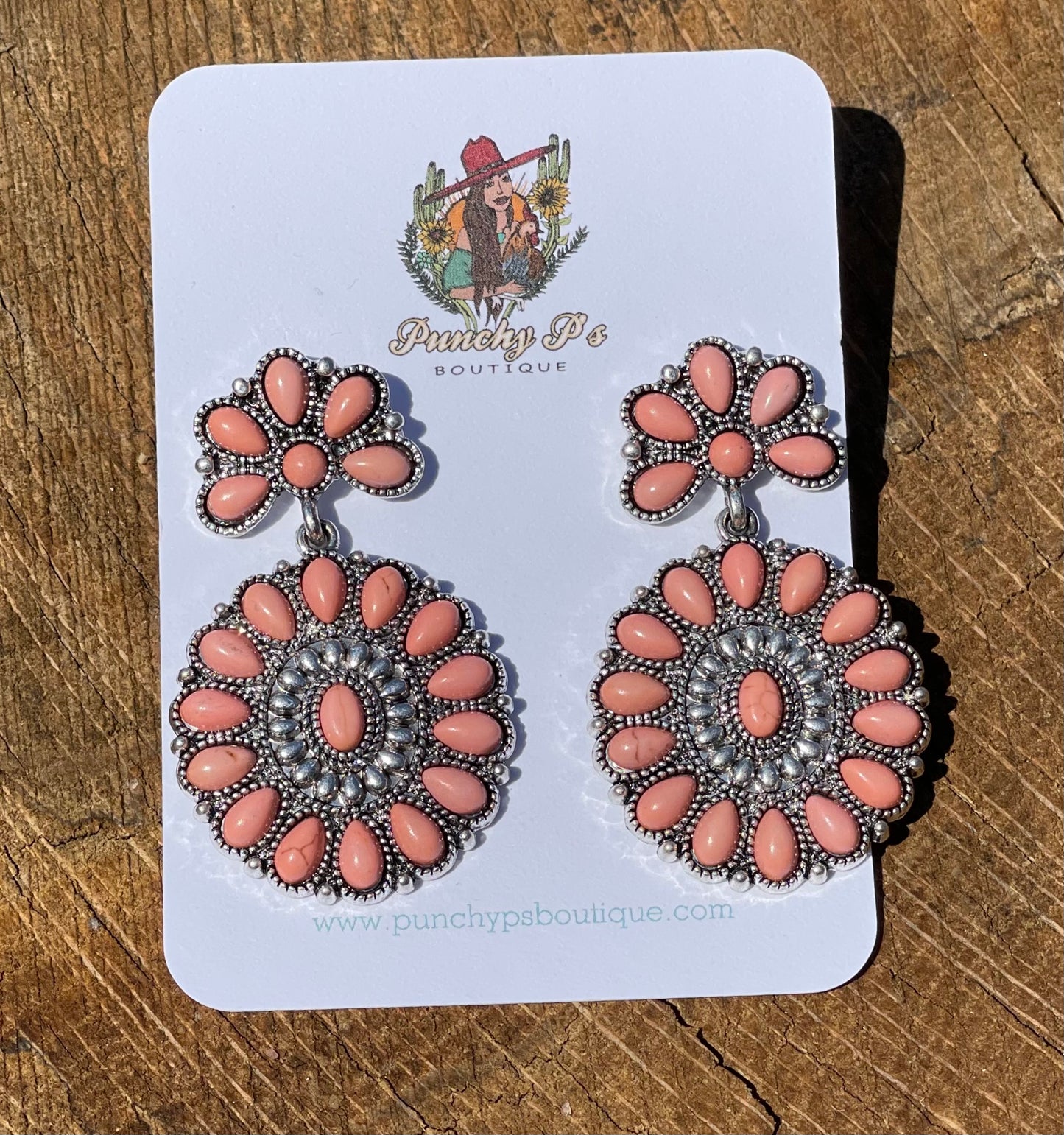 Brooklyn Coral Earrings